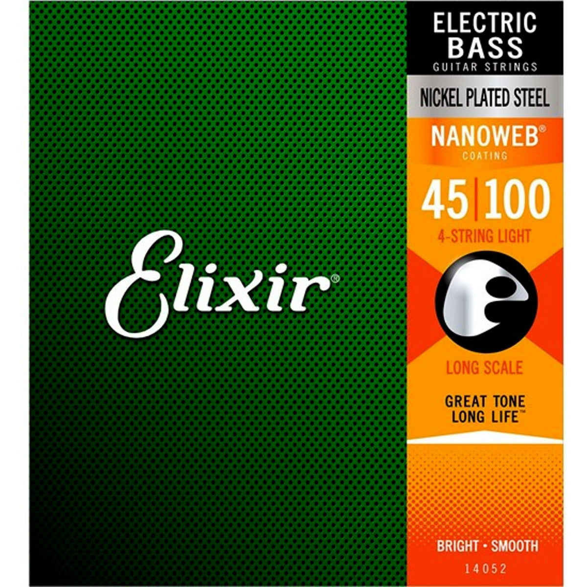 Elixir 14052 Nanoweb Bass Strings Light 45-100