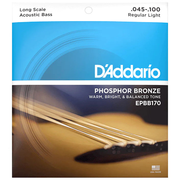 D'Addario Acoustic Bass Guitar String Set  45/100 PH/BR LONG