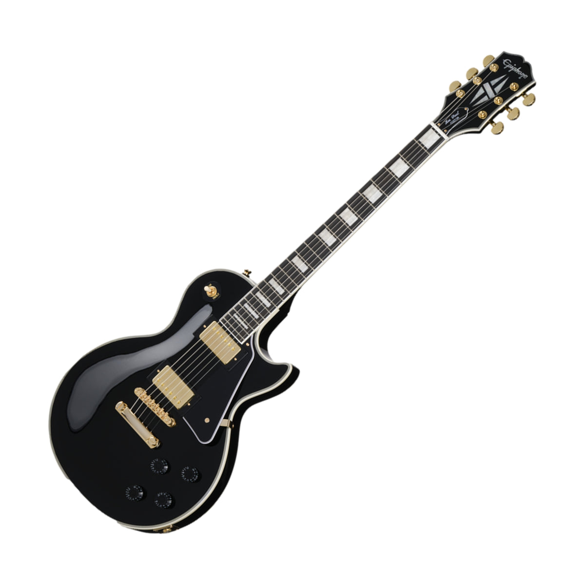 Epiphone Les Paul Custom Electric Guitar Ebony with Premium Gig Bag