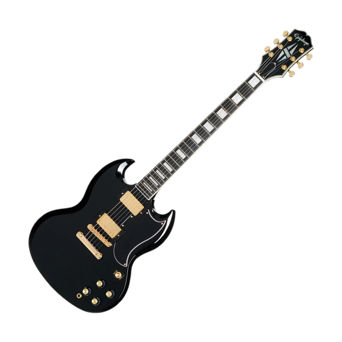 Epiphone SG Custom Electric Guitar Ebony with Premium Bag