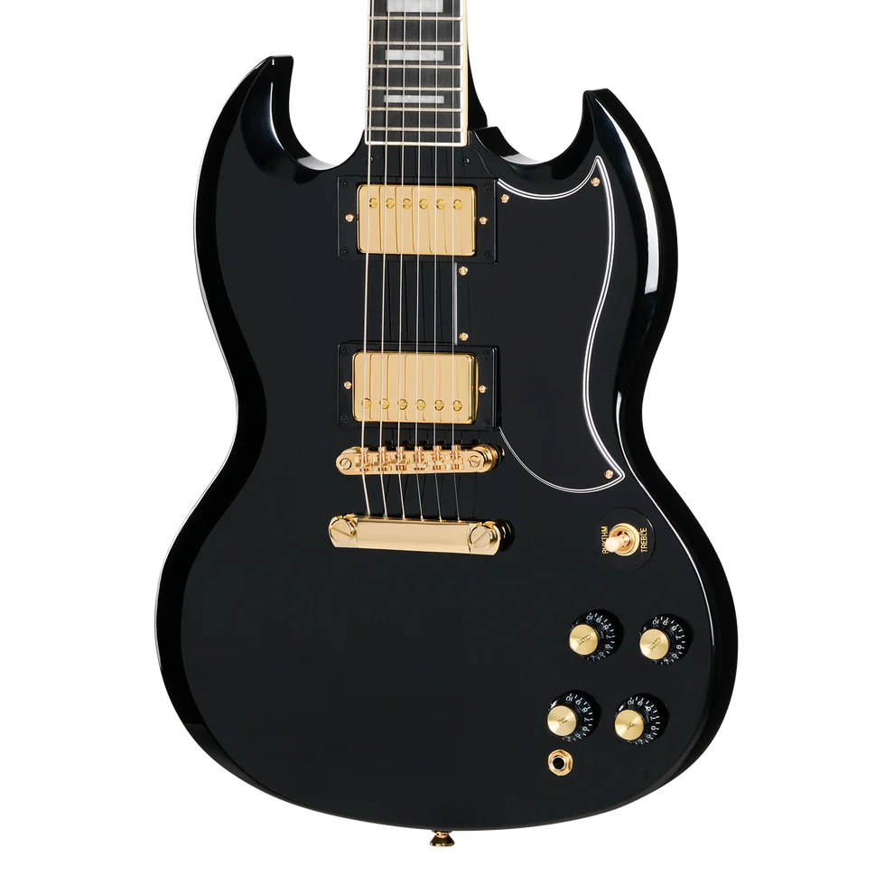 Epiphone SG Custom Electric Guitar Ebony with Premium Bag