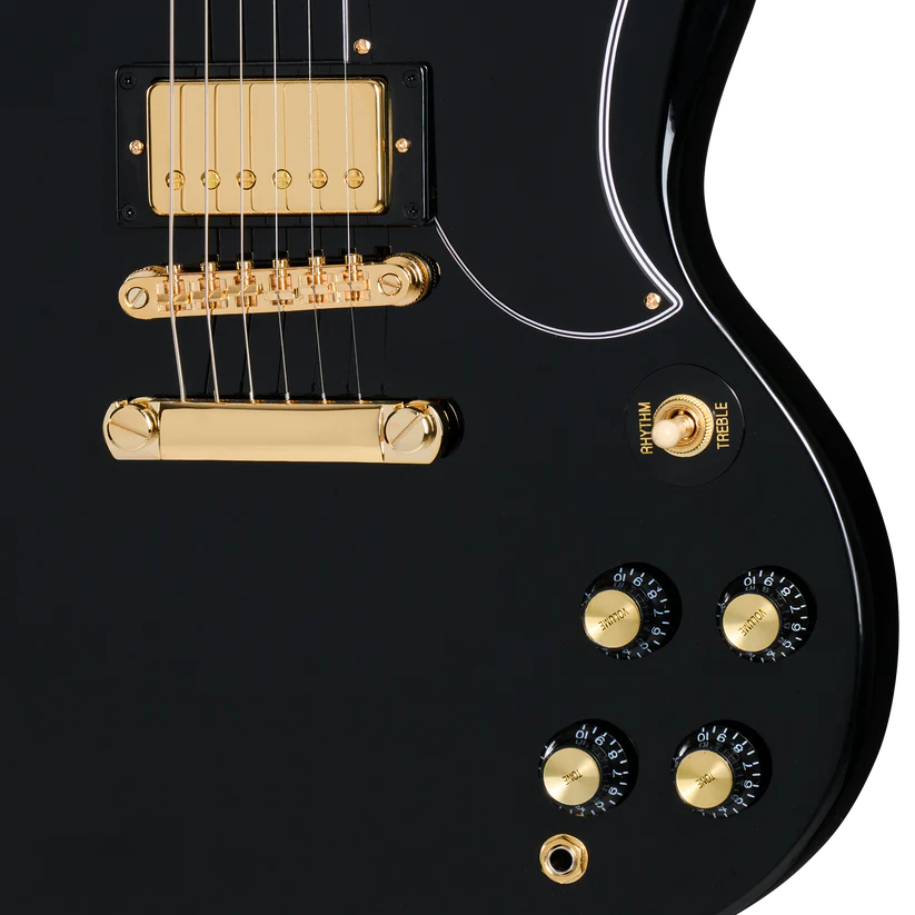 Epiphone SG Custom Electric Guitar Ebony with Premium Bag