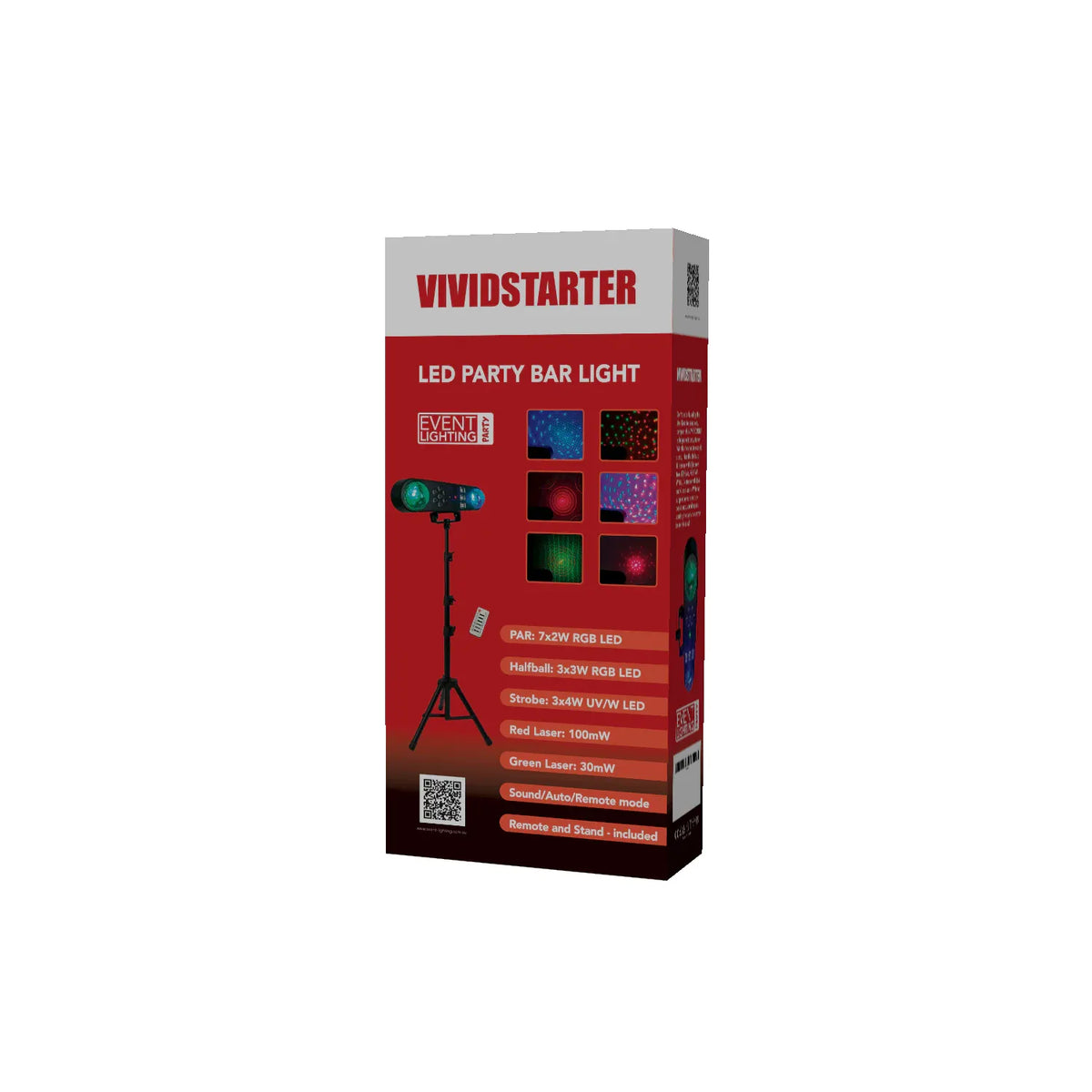Event Lighting VIVIDSTARTER LED Party Bar with Stand