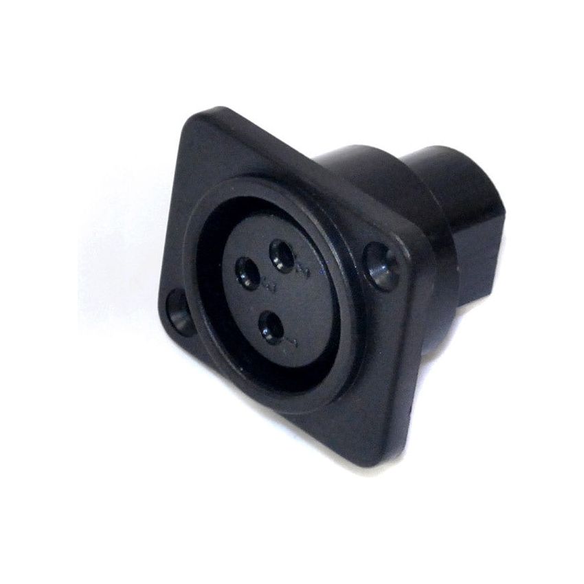 Leem Female XLR Panel Mount Connector