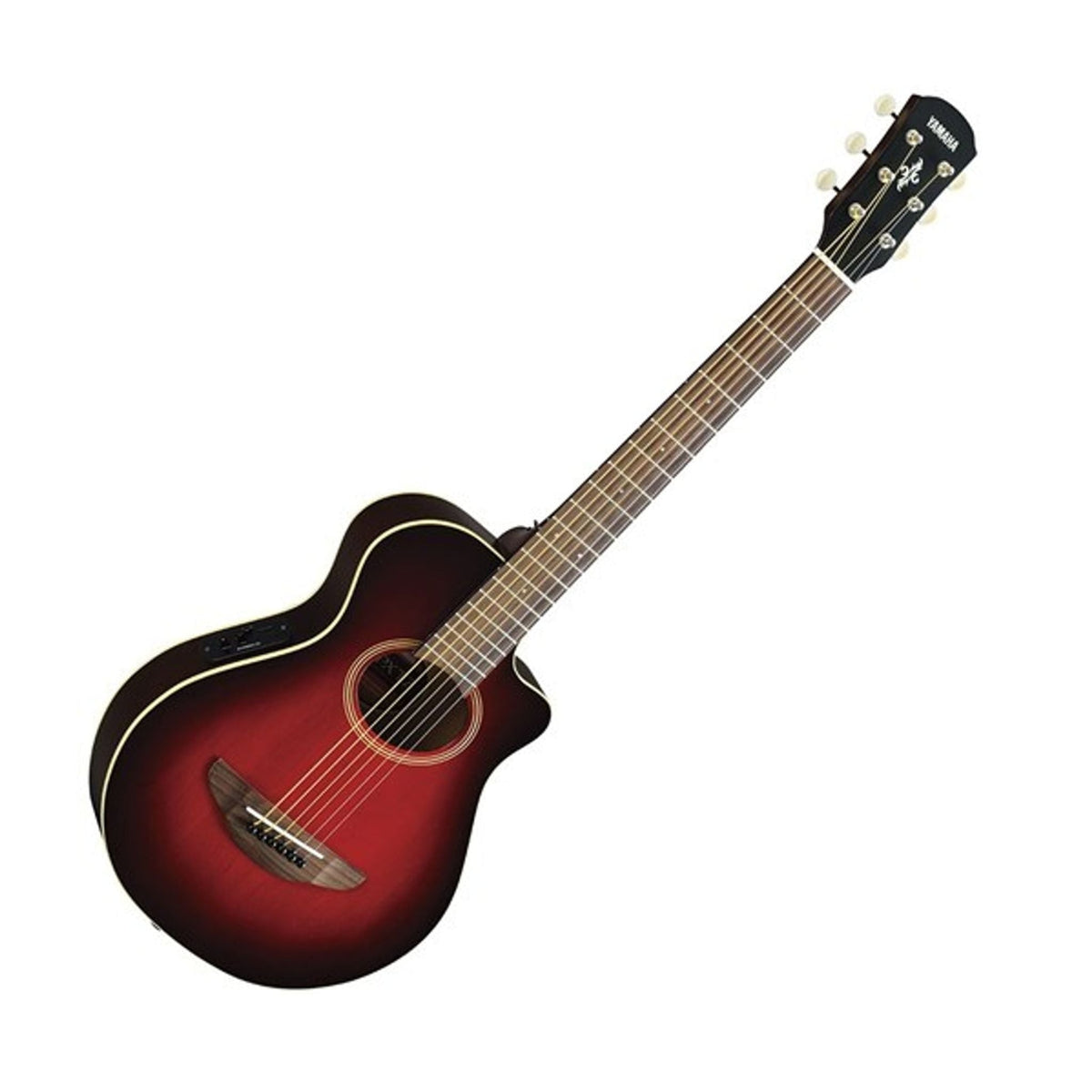 Yamaha APXT2 Acoustic-Electric Guitar 3/4 Traveller Dark Red Burst