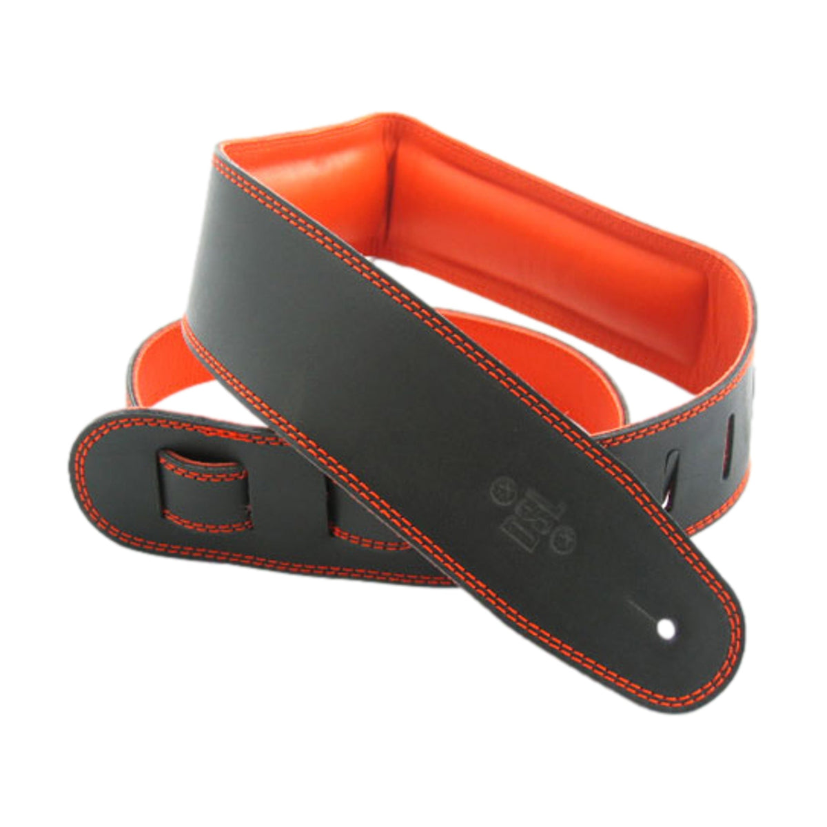 DSl 2.5 Inch Padded Garment Strap Black and Orange