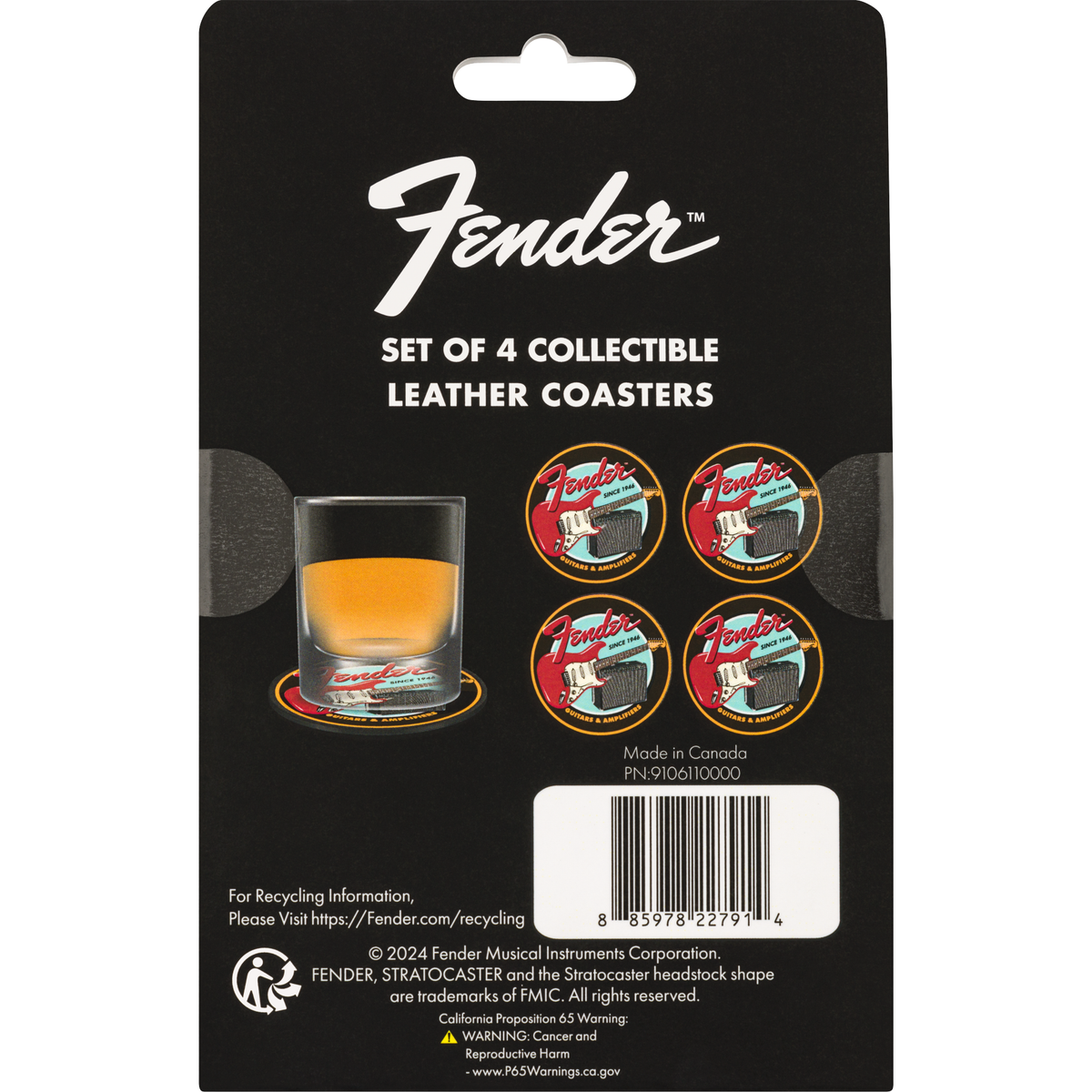 Fender 1946 Guitar and Amps Coaster Set