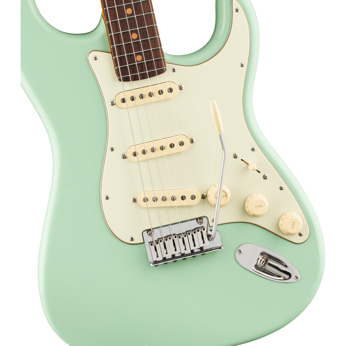 Fender American Ultra Luxe 60s Stratocaster Electric Guitar Surf Green