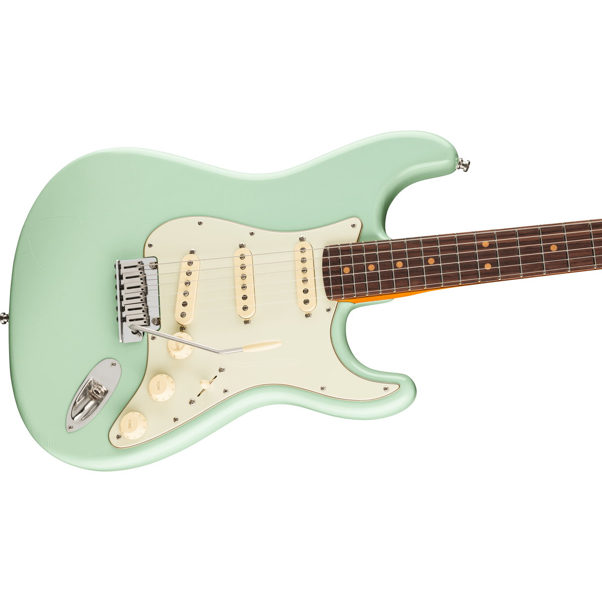 Fender American Ultra Luxe 60s Stratocaster Electric Guitar Surf Green