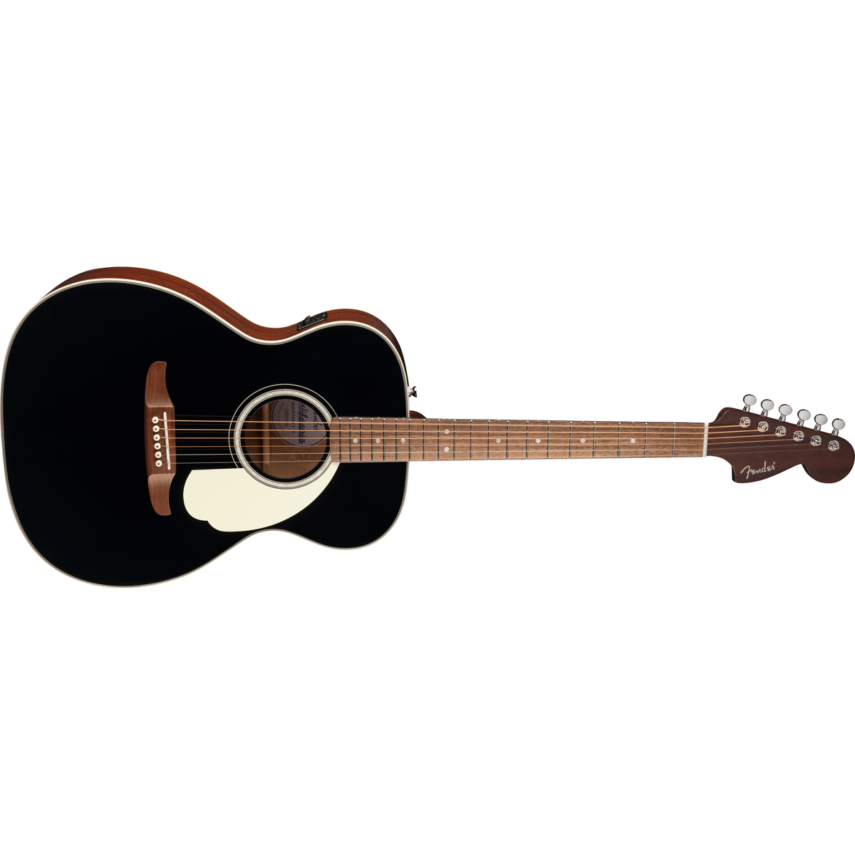 Fender California Deluxe Monterey Acoustic Guitar E Ivory Pickguard Black