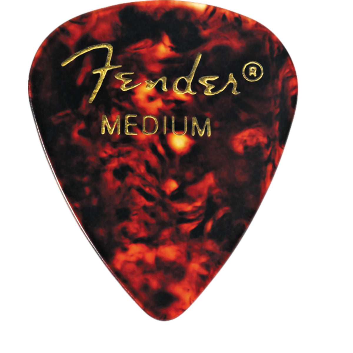Fender Classic Celluloid Tortoise Shell Pick 351 Shape Medium 12 Pack