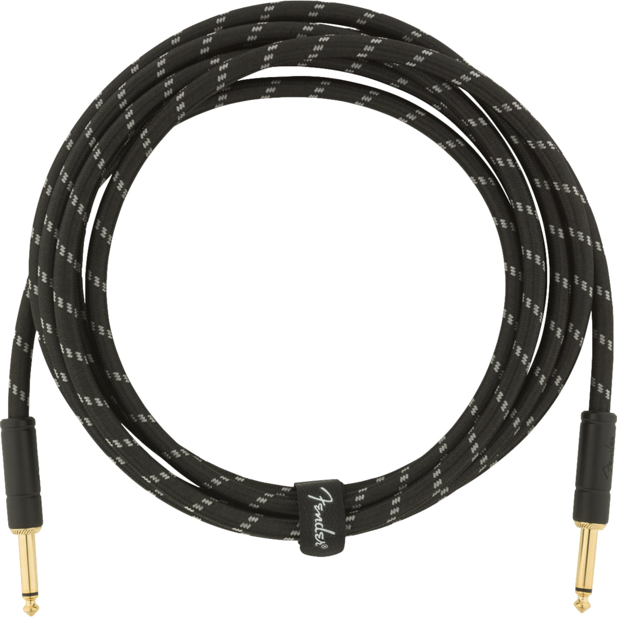 Fender Deluxe Series Instrument Cable Straight 10ft Black Tweed
