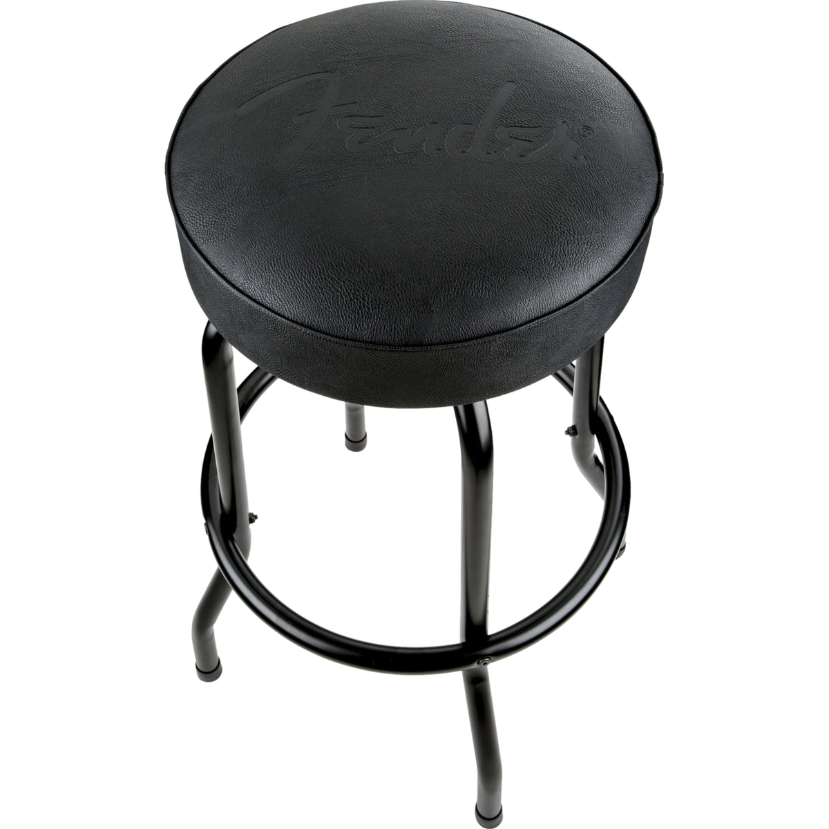 Fender Embossed Black Logo Barstool Black 30 Inch