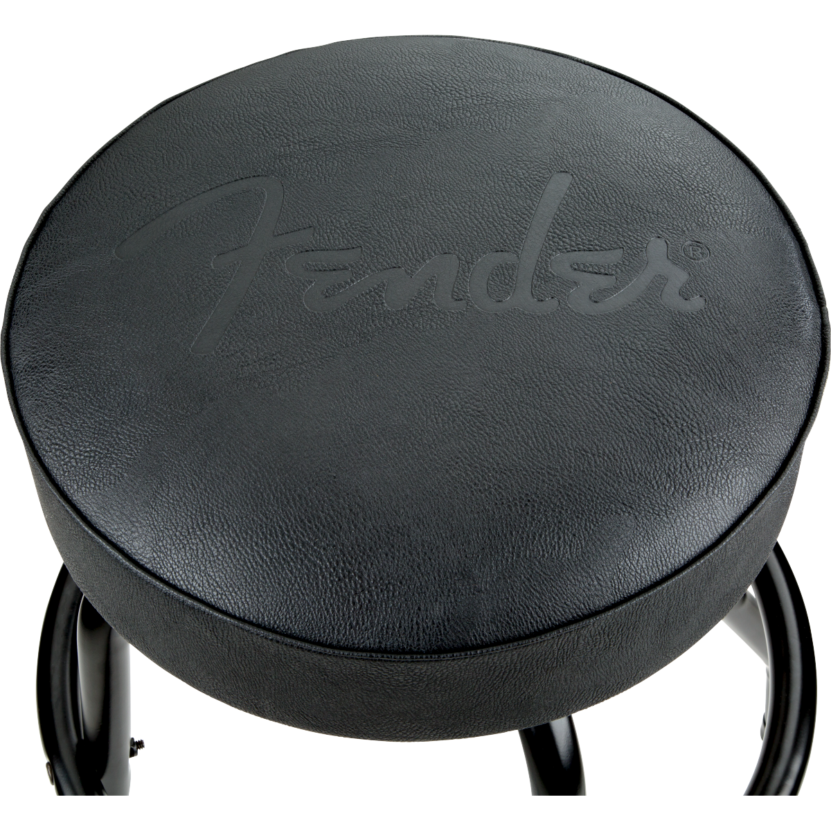 Fender Embossed Black Logo Barstool Black 30 Inch