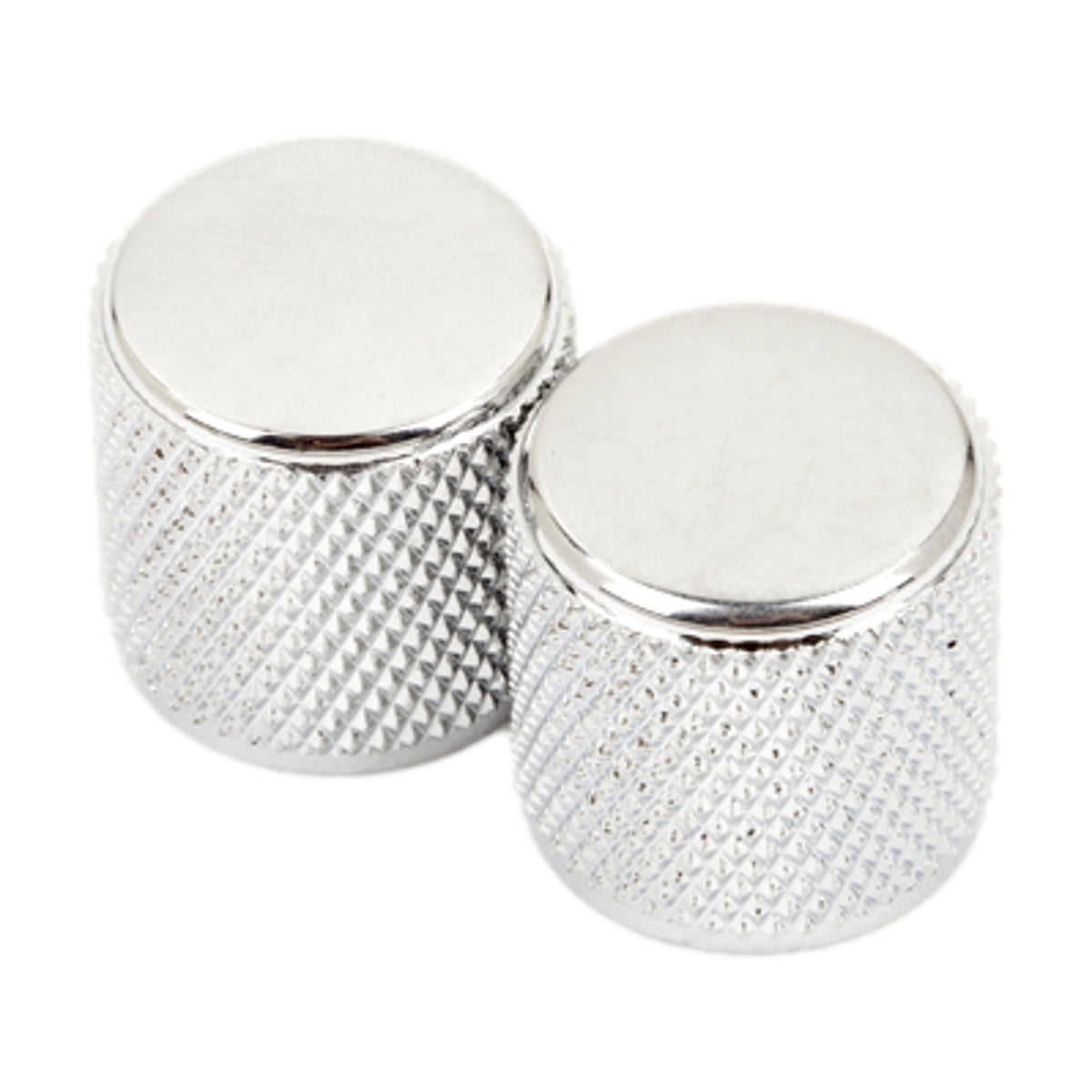 Fender Knobs Knurled Chrome 2 for Telecaster or Precision Bass