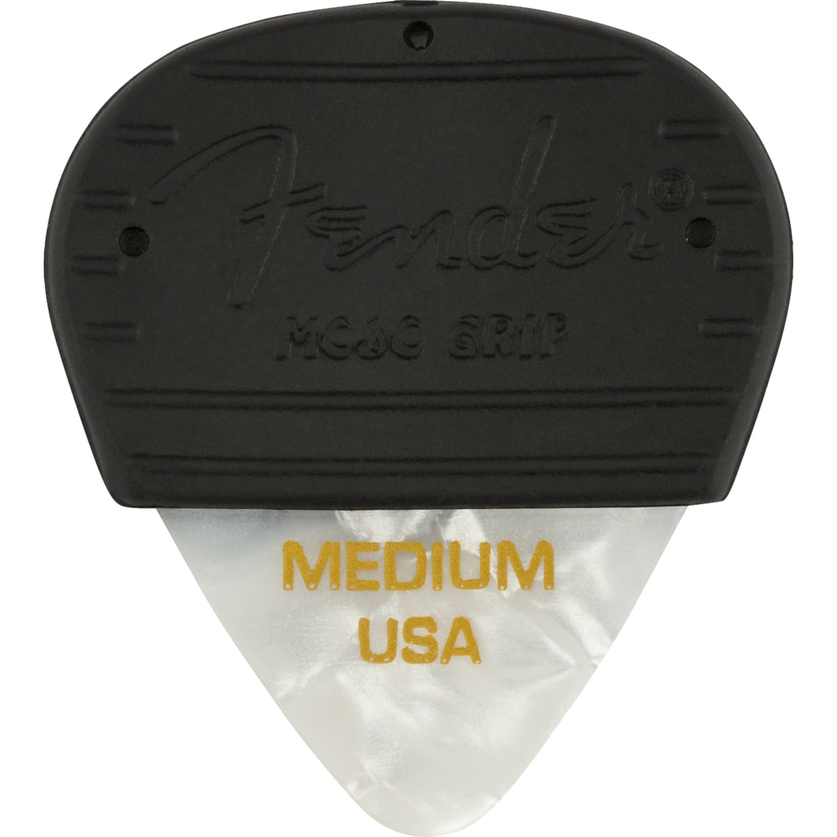 Fender Mojo Grip Picks Celluloid Medium 3-Pack White Moto