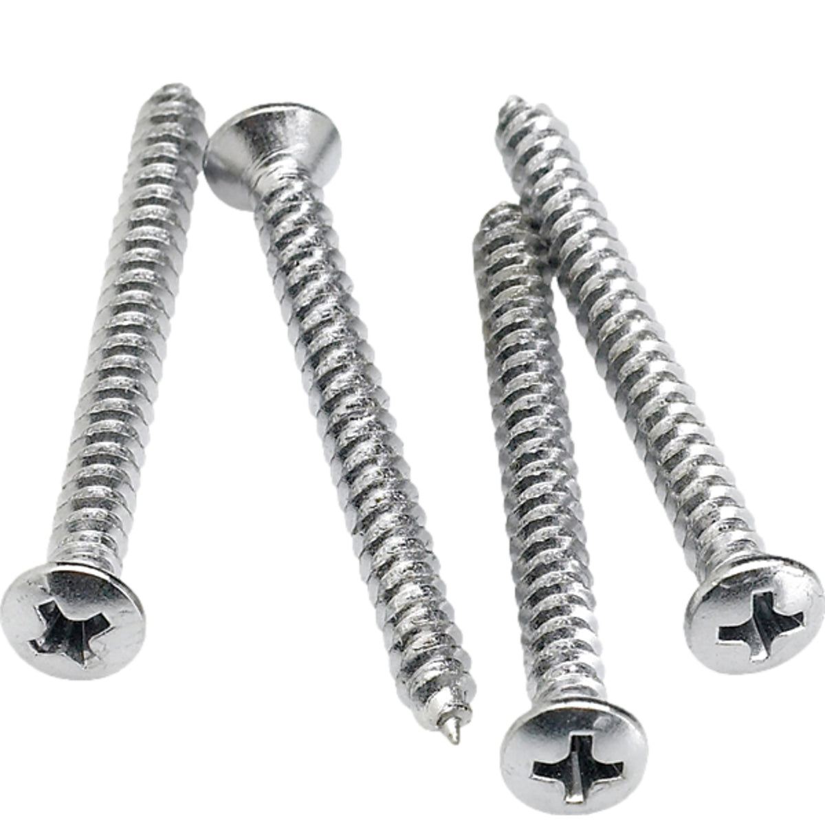 Fender Neck Mounting Screws 4 Chrome