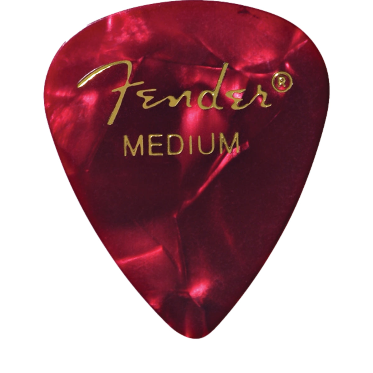 Fender Premium Celluloid 351 Shape Picks Medium Red Moto 12-Pack