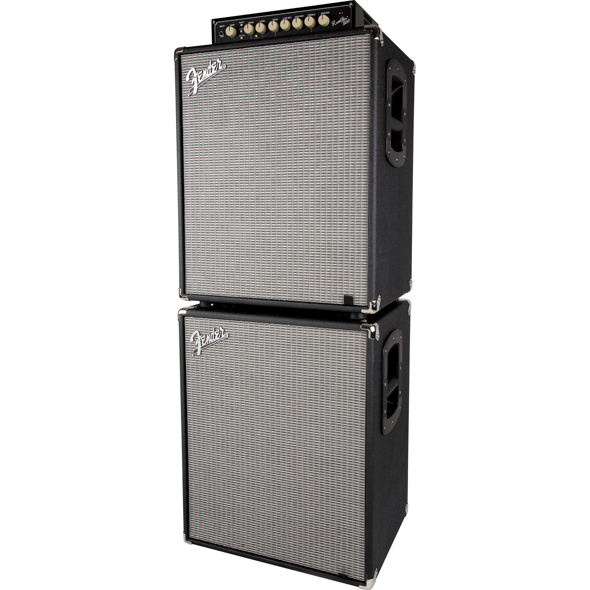 Fender Rumble 210 Bass Cabinet Black and Silver
