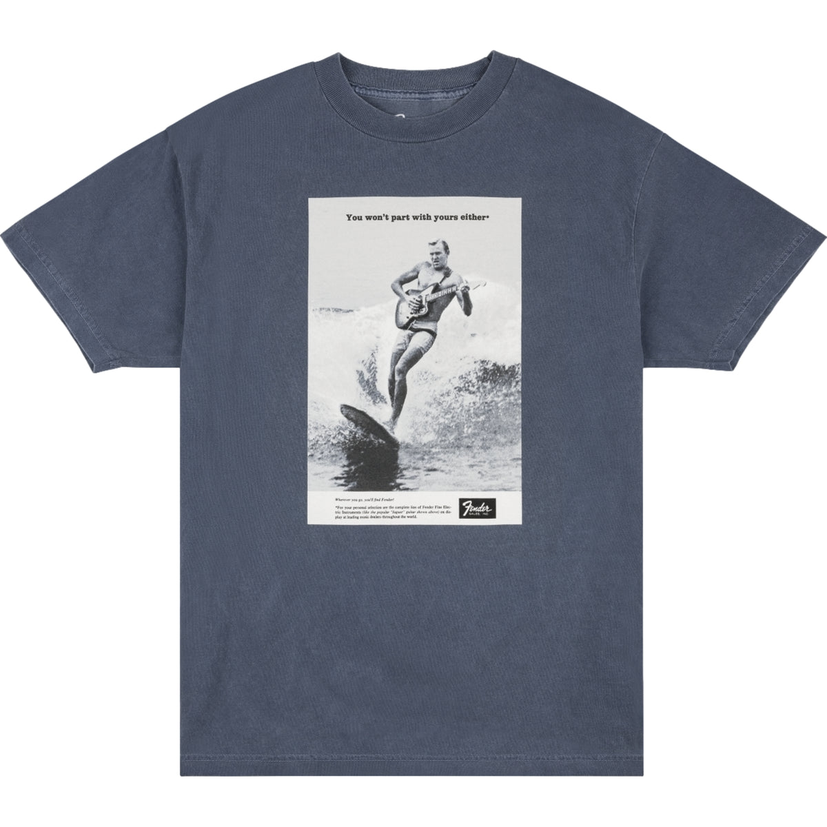 Fender Vintage Ad Biker Tee Graphite XL