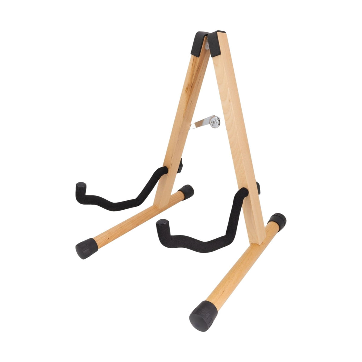 Fretz Woodie 5 Wooden Folding A-Frame Guitar Stand Natural