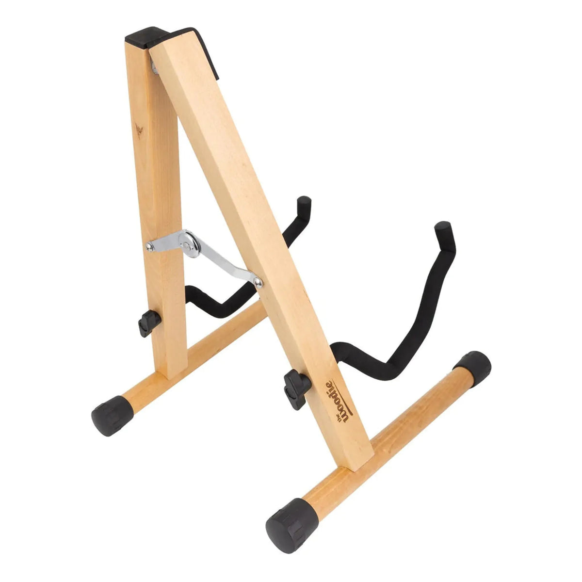 Fretz Woodie 5 Wooden Folding A-Frame Guitar Stand Natural