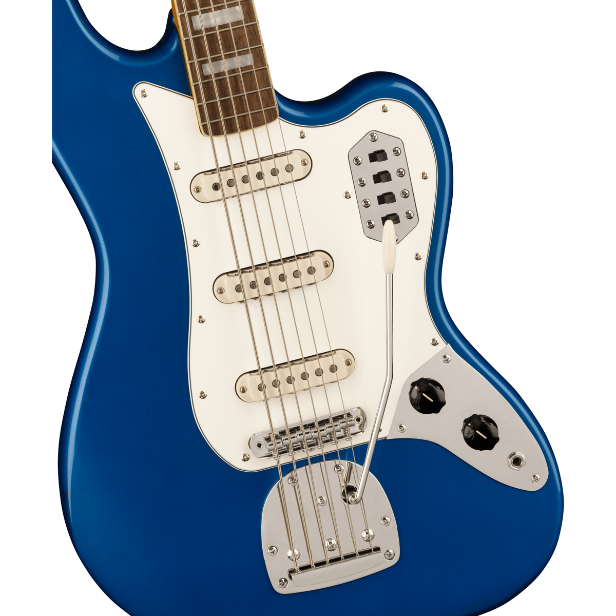 FSR Squier Classic Vibe Bass VI Laurel Fingerboard Parchment Pickguard Matching Headstock Lake Placid Blue