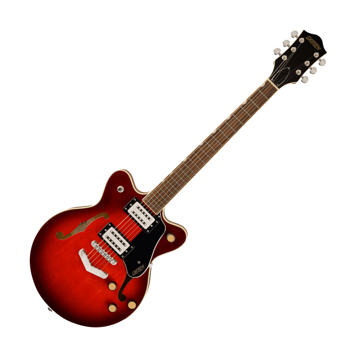 Grestch G2655 Streamliner Center Block Jr. Double-Cut Hollow-Body Electric Guitar Claret Burst
