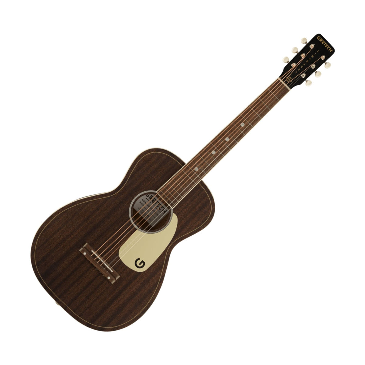 The Gretsch G9500 Jim Dandy Parlor Acoustic Guitar is faithful to the Gretsch® “Rex” parlor guitars of the 1930s, ‘40s and ‘50s, the G9500 Jim Dandy™ Flat Top parlor-style model embodies everything that was great about everyone’s first guitar.