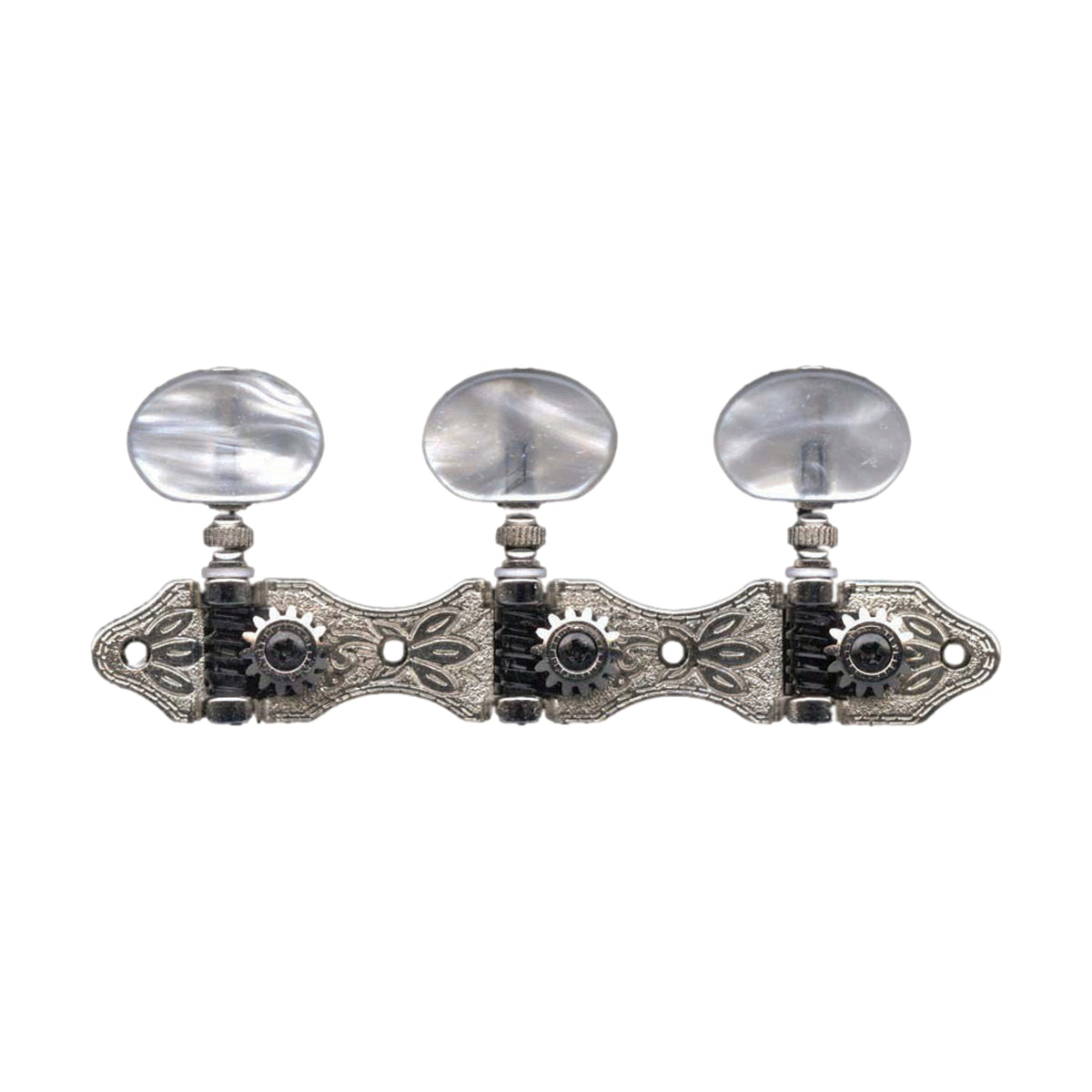Grover Classical Machine Heads 3-a-side 35mm Nickel Pearloid Buttons