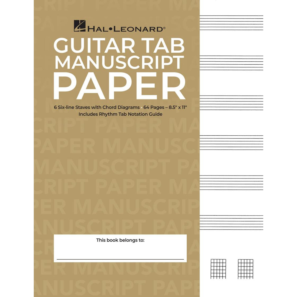 Guitar Tablature Manuscript Paper