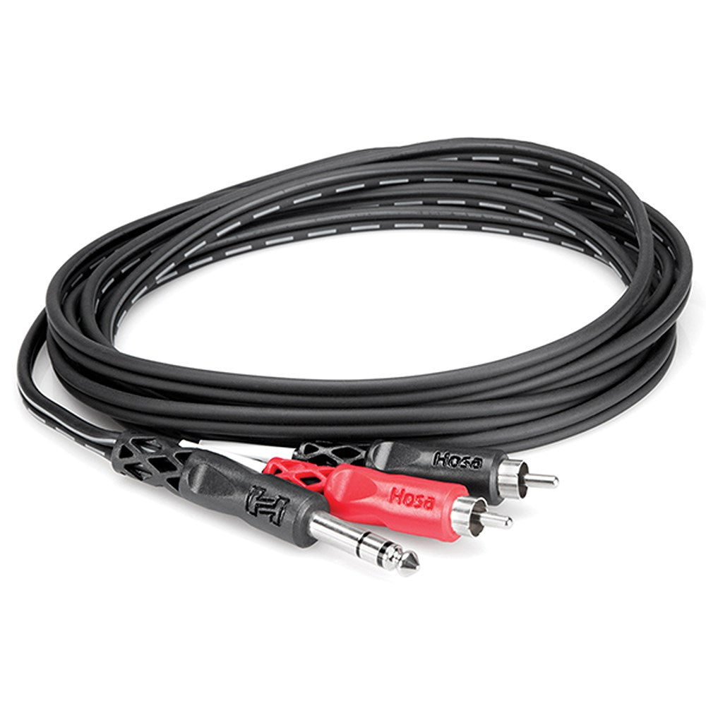 Hosa 1/4 Inch TRS to Dual RCA 3m Insert Cable
