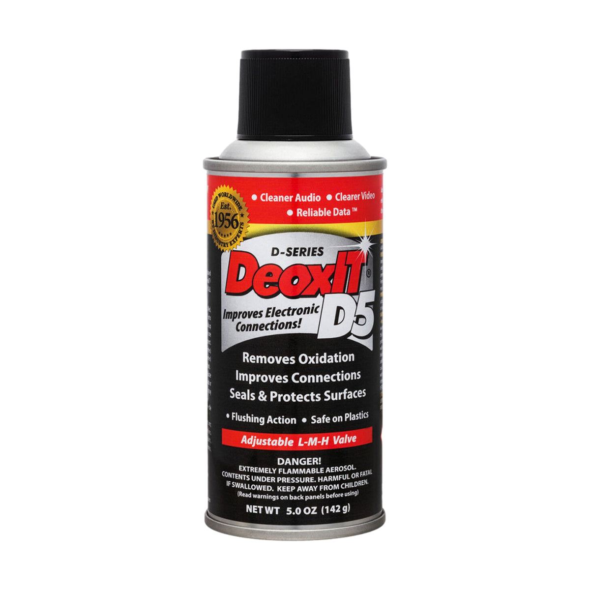 Hosa D5S6 CAIG DeoxIT Contact Cleaner 5% Spray 5oz