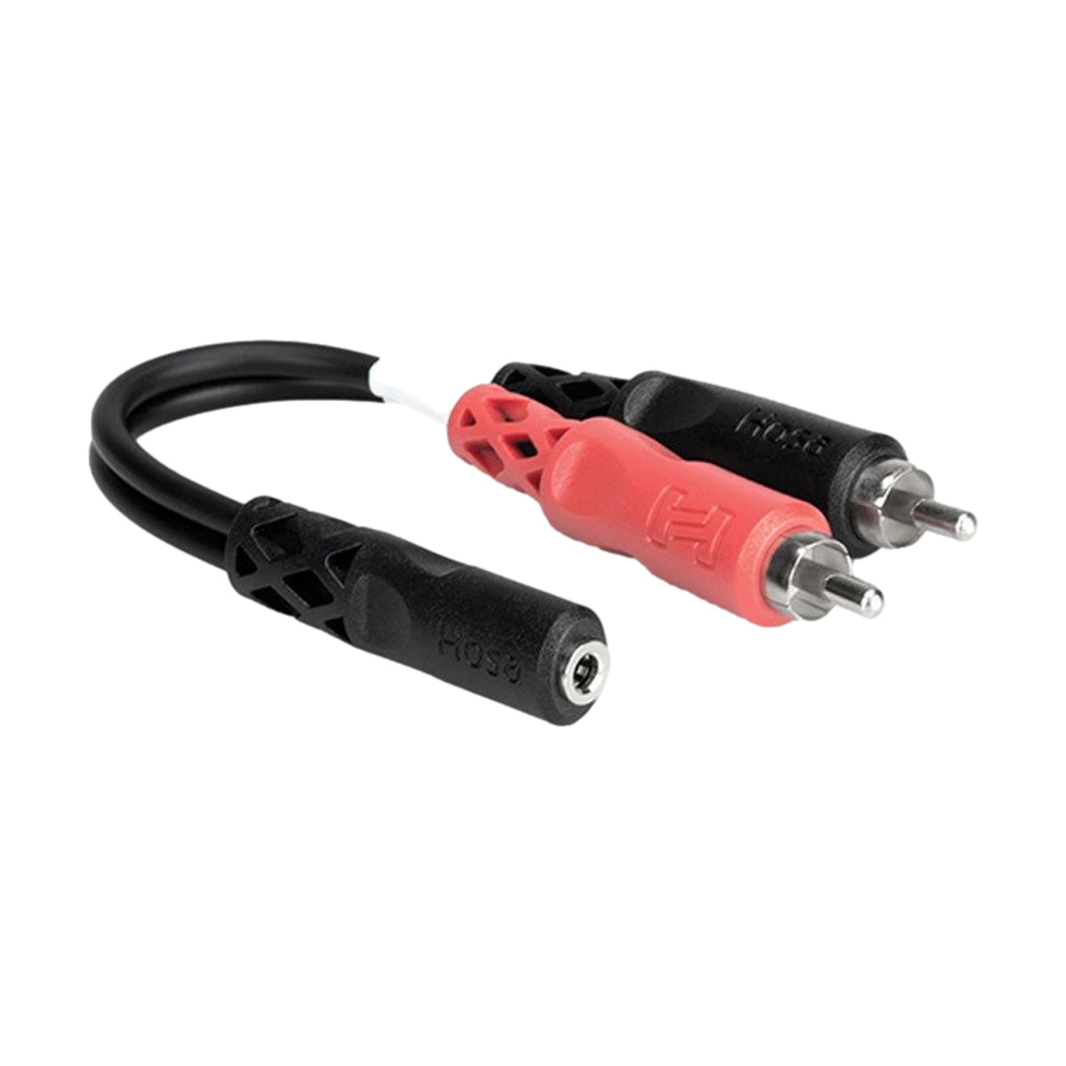 Hosa YMR197 Stereo Breakout 3.5mm TRSF to Dual RCA