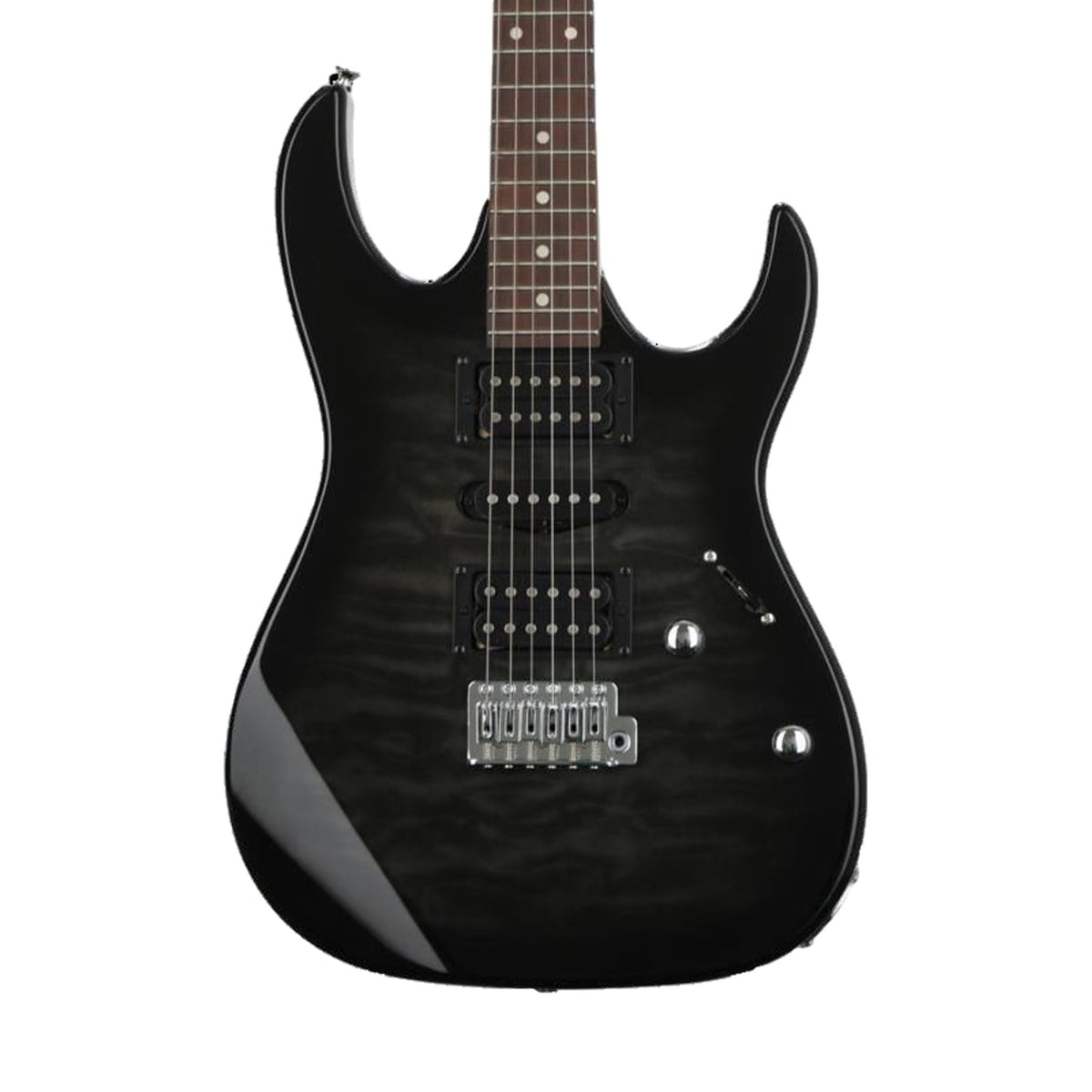 Ibanez RX70QA Electric Guitar Transparent Black Burst