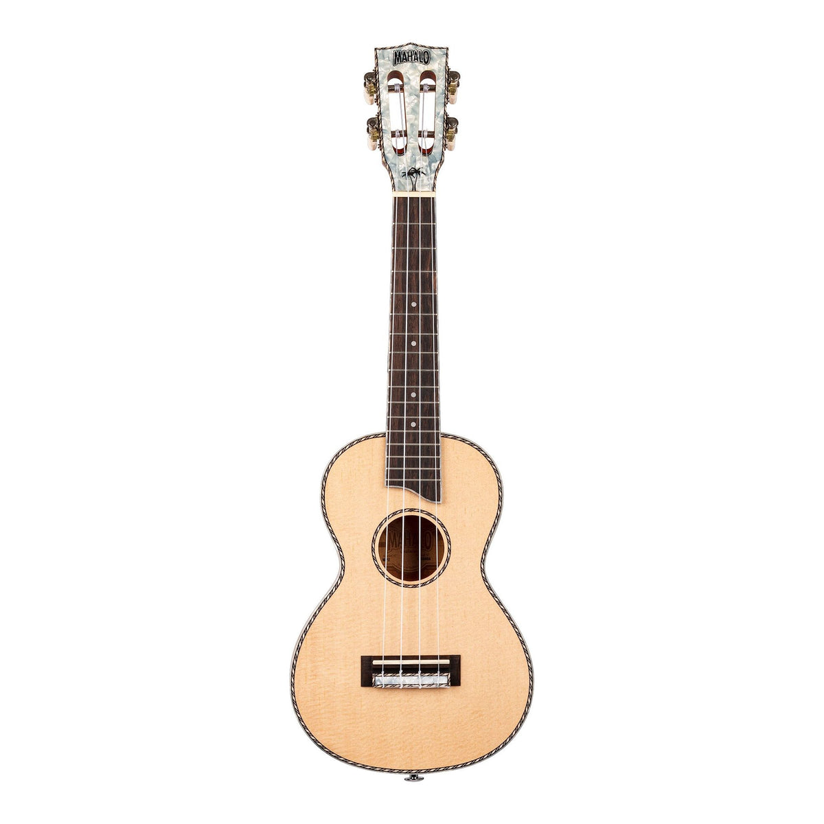 Mahalo Pearl Series Concert Ukulele Acoustic-Electric Natural
