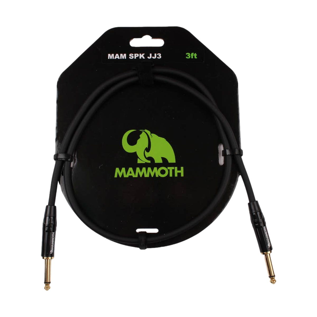 Mammoth MAM Spk JJ3 Speaker Cable 3ft Jack to Jack