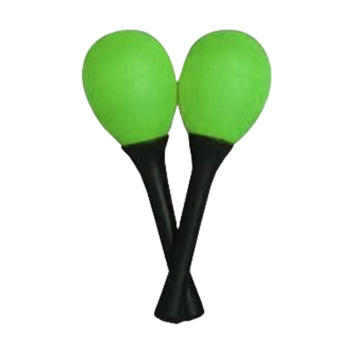 Mano EM122 Percussion Egg Shaped Maracas with Plastic Handle Green