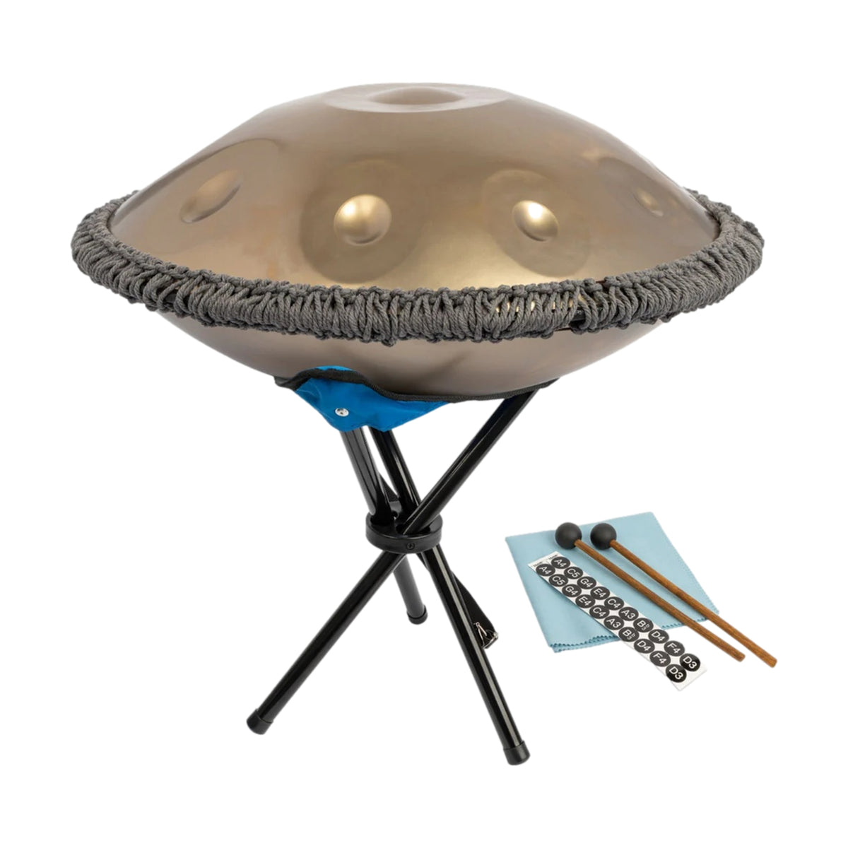 Mano Percussion 10 Note Handpan Gold MPC55G