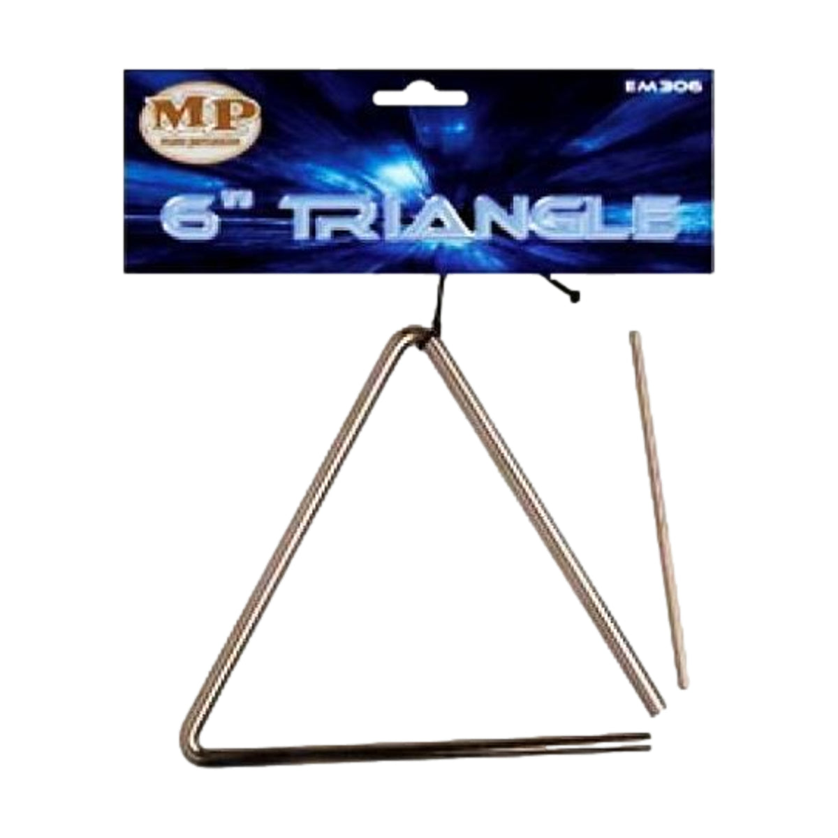Mano Percussion 6 Inch Triangle with Beater and Holder