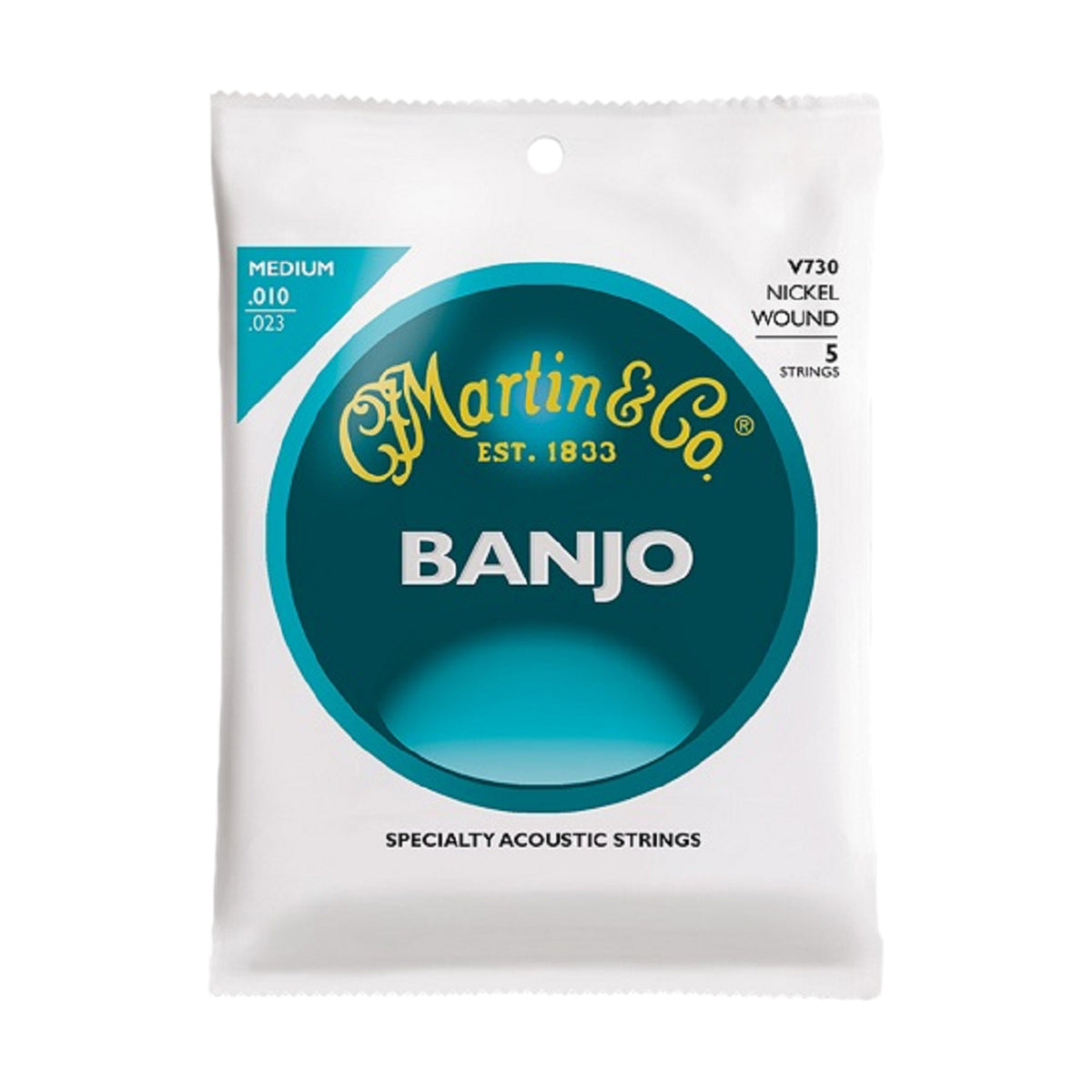 Martin Banjo Nickel Wound String Set Medium Gauge 10-23 Strings
