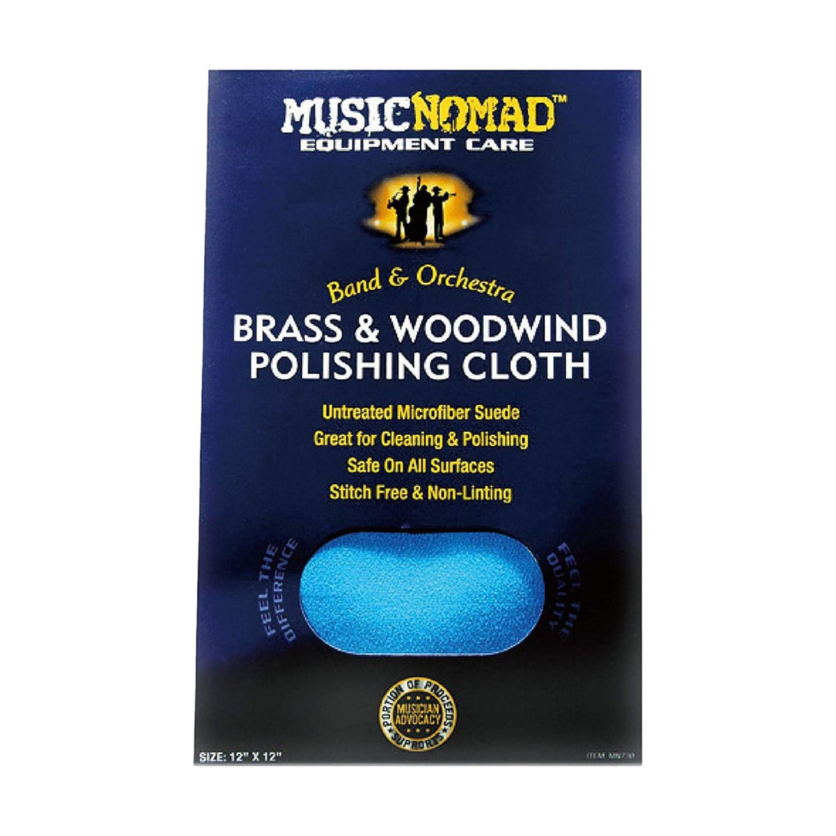 Music Nomad Brass and Woodwind Untreated Polishing Cloth