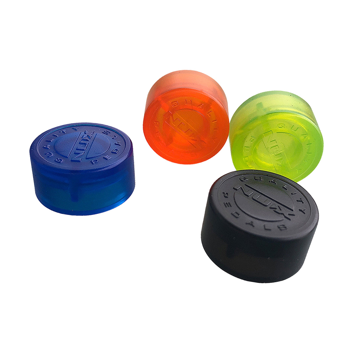 Nu-X Pedal Topper Footswitch Caps Assorted Colours 5 Pack