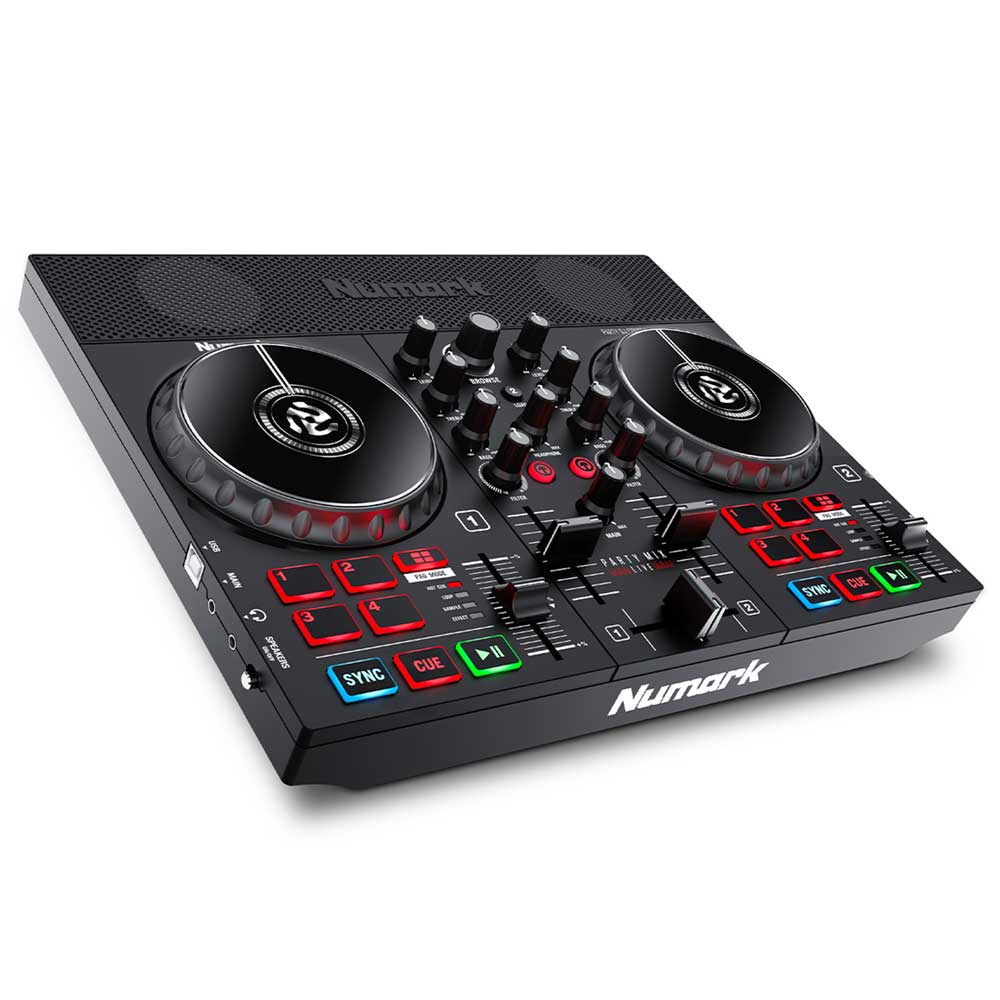 Numark Party Mix Live DJ Controller 2 Channel with Built-In Speakers