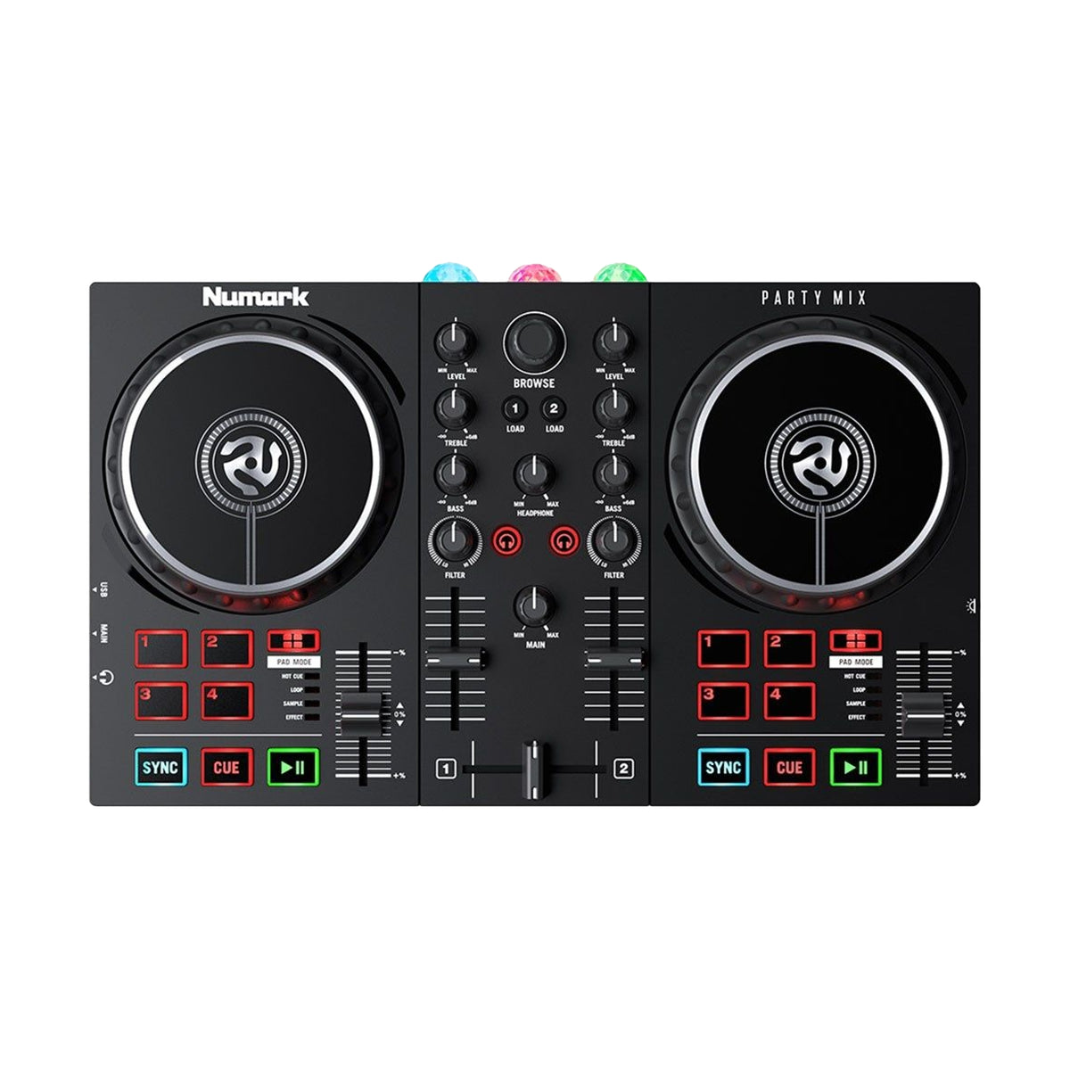 Numark Party Mix MKII DJ Controller with Audio and Lights