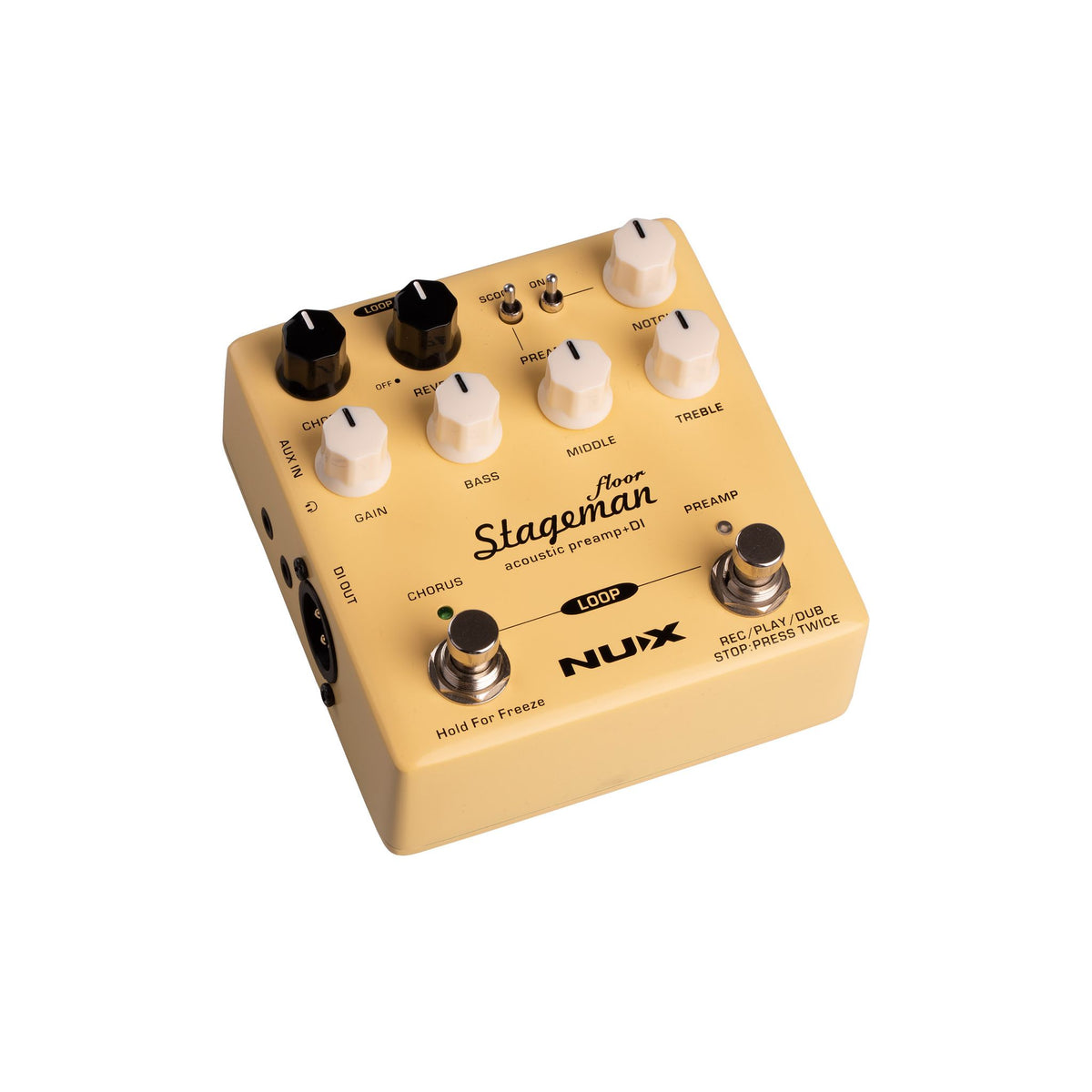 Nux Verdugo Series Stageman Floor Acoustic Preamp and DI
