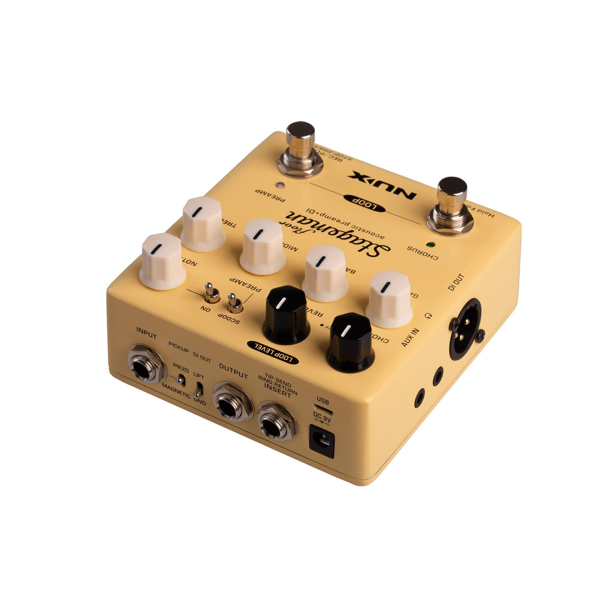 Nux Verdugo Series Stageman Floor Acoustic Preamp and DI