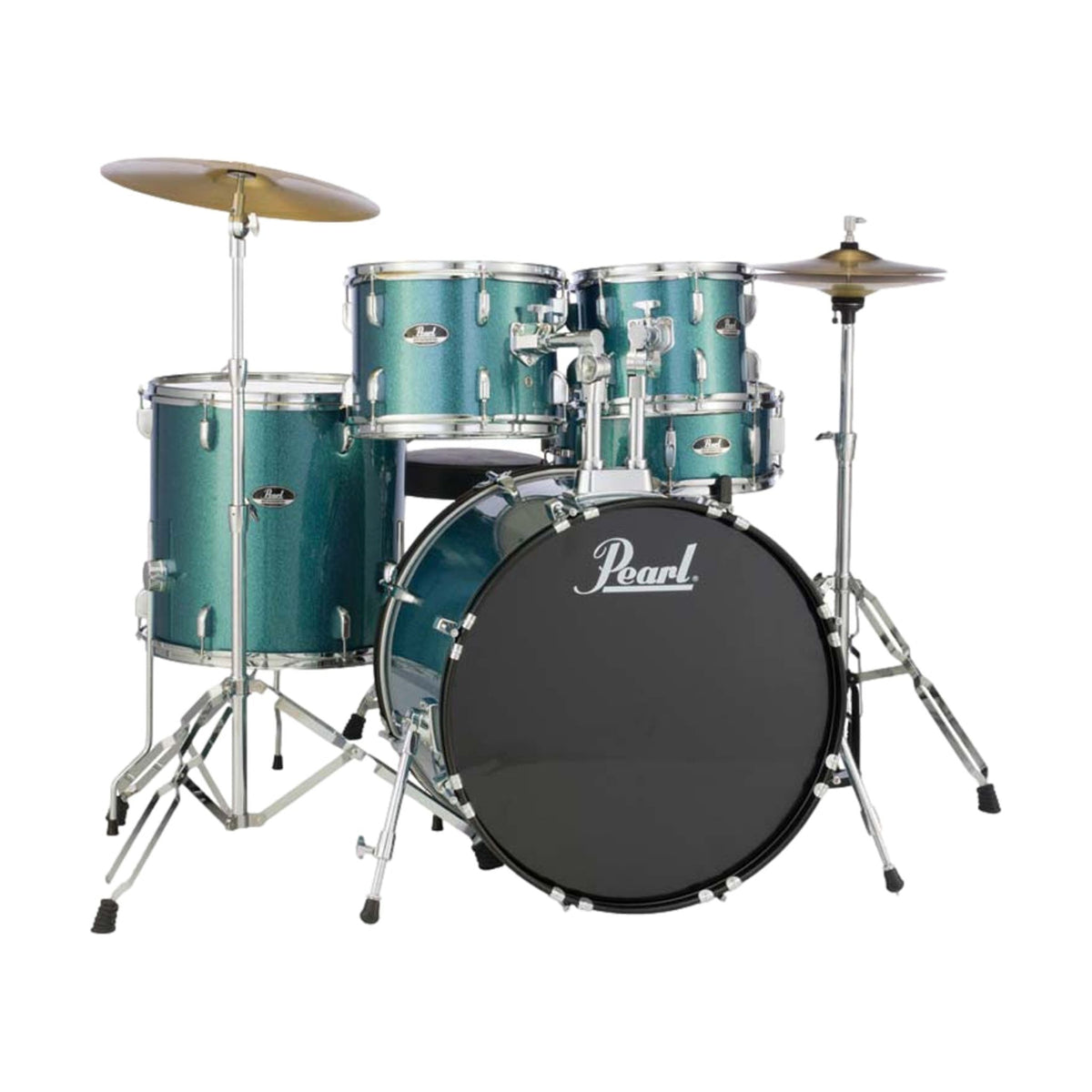 Pearl Roadshow 20″ Fusion Drum Kit Aqua Blue Glitter