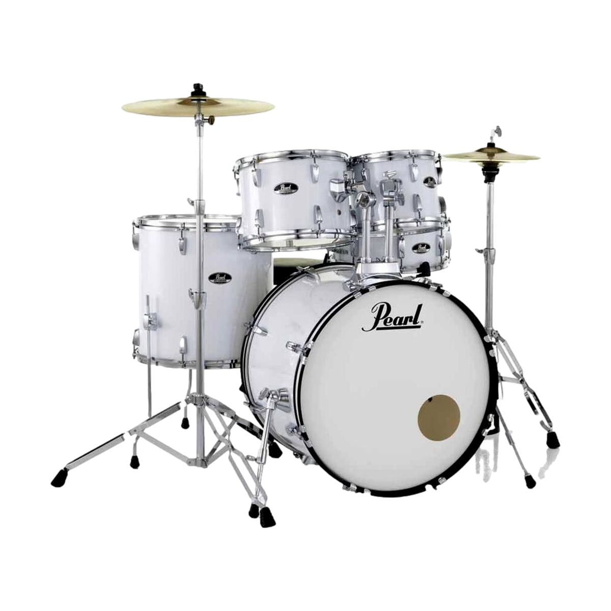 Pearl Roadshow Fusion 20 Inch Drum Kit Pure White w/ Hardware