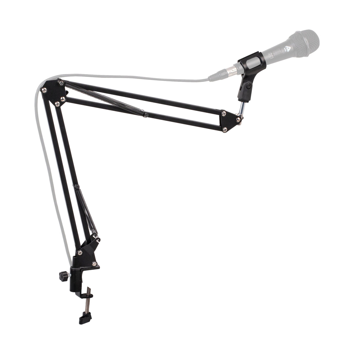 Platinum MPC1BK Desktop Microphone Arm Stand with Flexible Boom Scissor